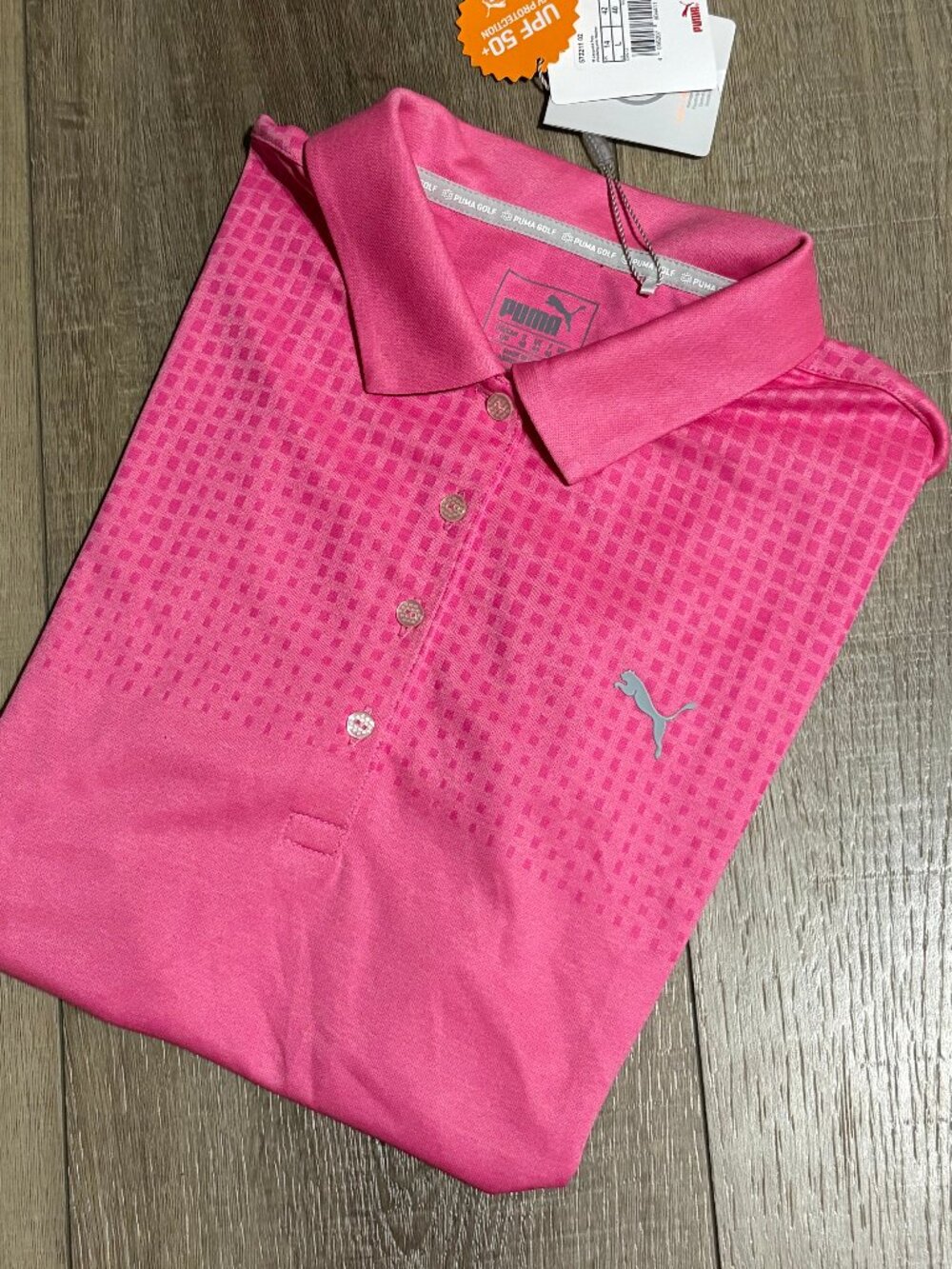 NWT PUMA Golf Polo Size Women's Large Pink